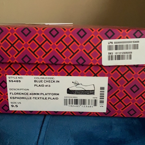 Florence 40MM Platform Platform Espadrilles-Textile Plaid - Picture 10 of 10